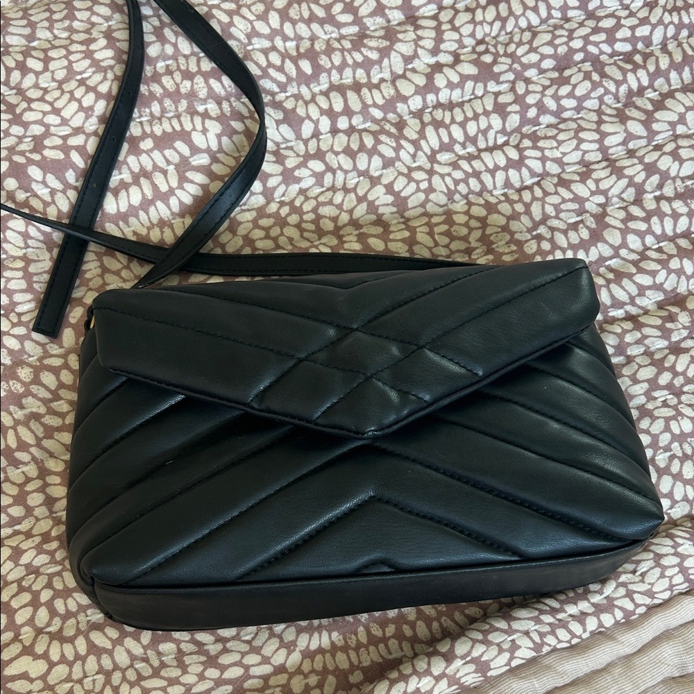 H&M Black Quilted Crossbody Bag